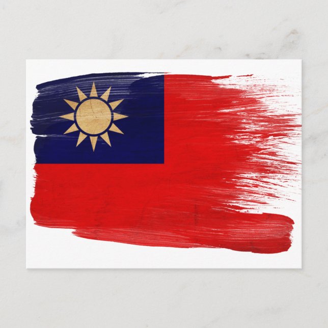Postales de bandera de Taiwán (Anverso)