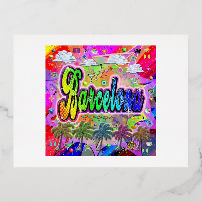 Postales de Barcelona Vista Express (Anverso)