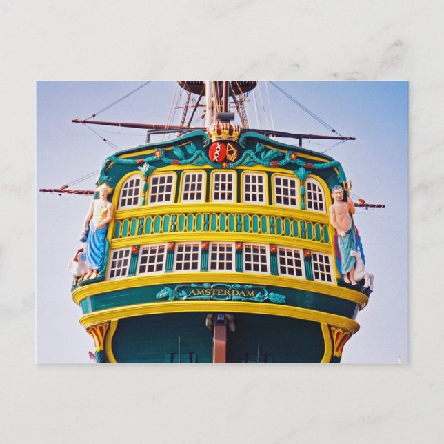 Postales de barco de altura de Ámsterdam (Anverso)