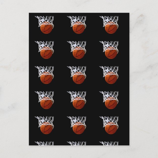 Postales de básquetbol con estilo de arte pop (Anverso)