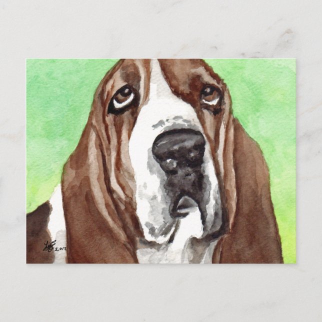 Postales de Basset Hound (Anverso)