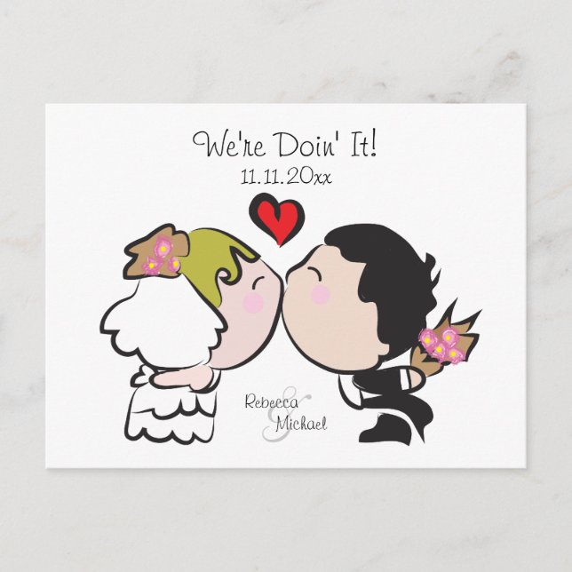 Postales de Boda de novias y novias (Anverso)
