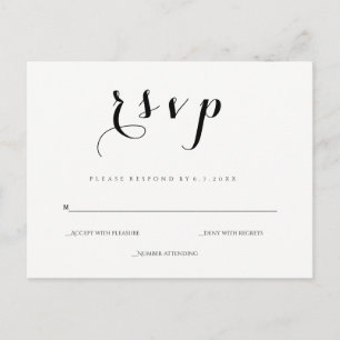 Postales de boda moderna y cursiva simple