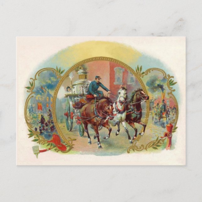 Postales de bomberos de la era victoriana (Anverso)