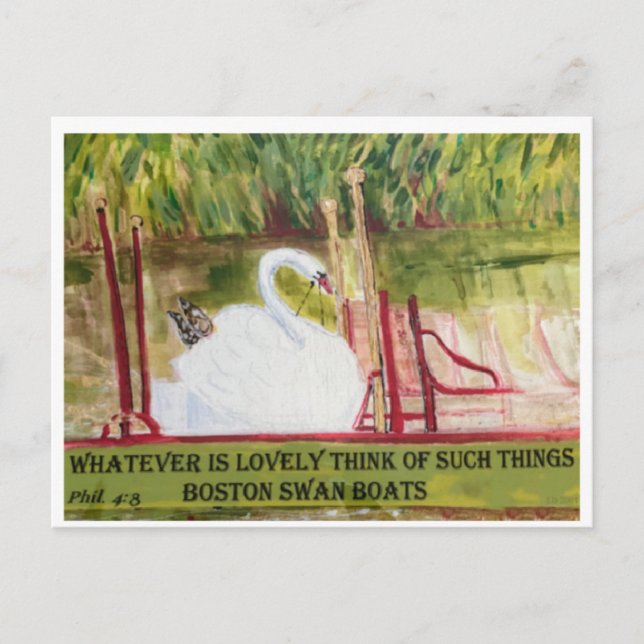 Postales de Boston Swanboat (Anverso)