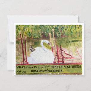 Postales de Boston Swanboat