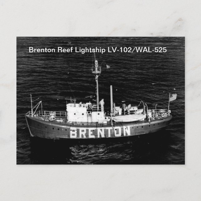 Postales de Brenton Reef Lightship LV-102/WAL-525 (Anverso)