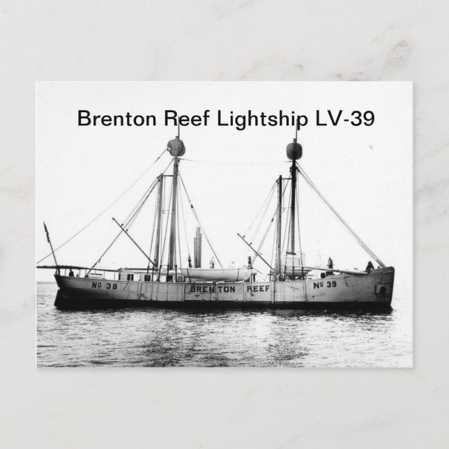 Postales de Brenton Reef Lightship LV-39 (Anverso)