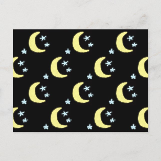 Postales de brillo lunar (amarillo negro y suave) (Anverso)