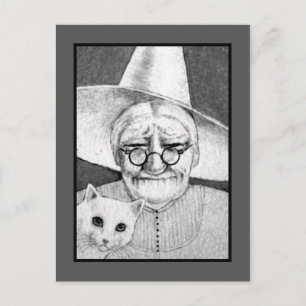 Postales de bruja de Halloween
