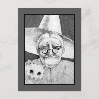 Postales de bruja de Halloween