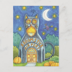 Postales de bruja de Halloween