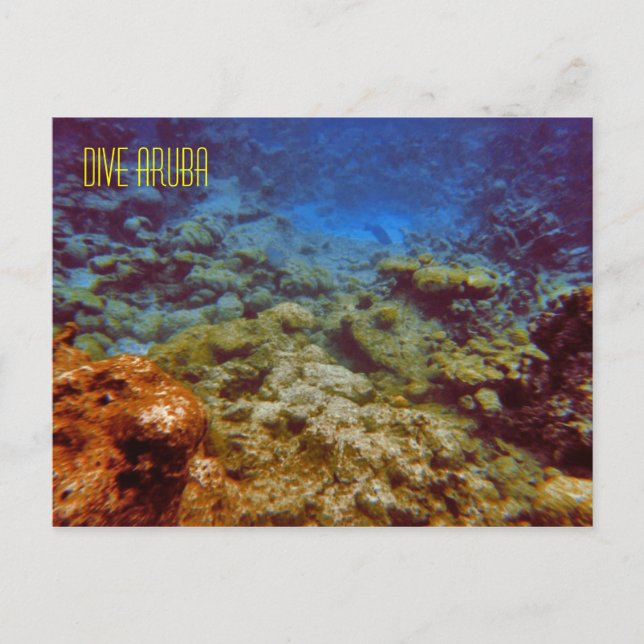 Postales de buceo Aruba (Anverso)