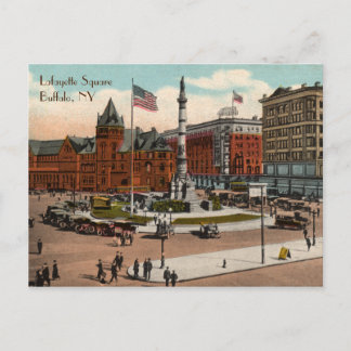 Postales de búfalo de época de Lafayette Square