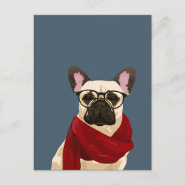 Postales de Bulldog francés hipster para amantes d