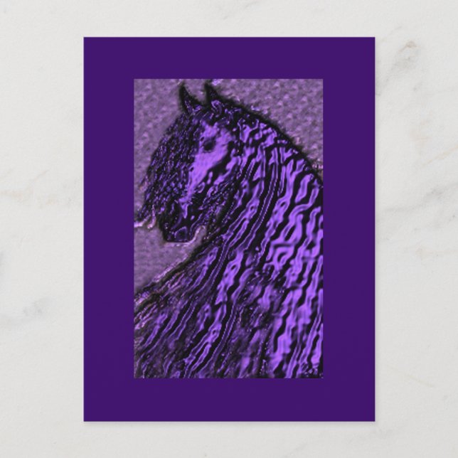 Postales de caballo morado (Anverso)