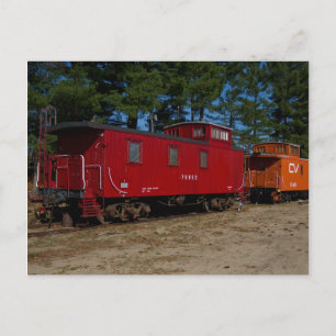Postales de Caboose Rojo y Naranja