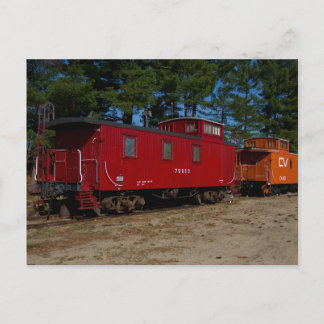 Postales de Caboose Rojo y Naranja