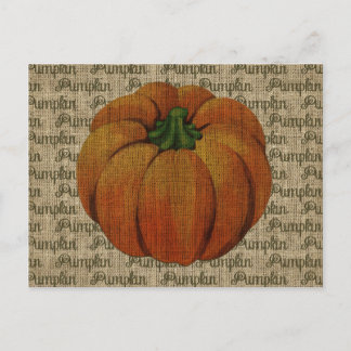 Postales de calabaza de cosecha de Vintage de Hall