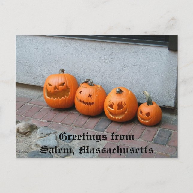 Postales de calabaza de Halloween (Anverso)