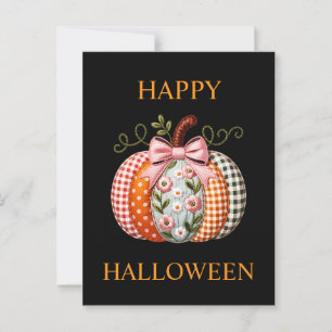 Postales de calabaza de Halloween estilo país