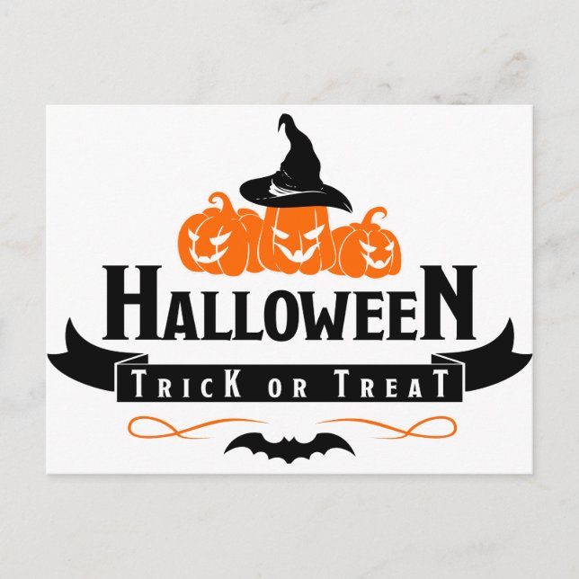 Postales de calabazas de Halloween (Anverso)