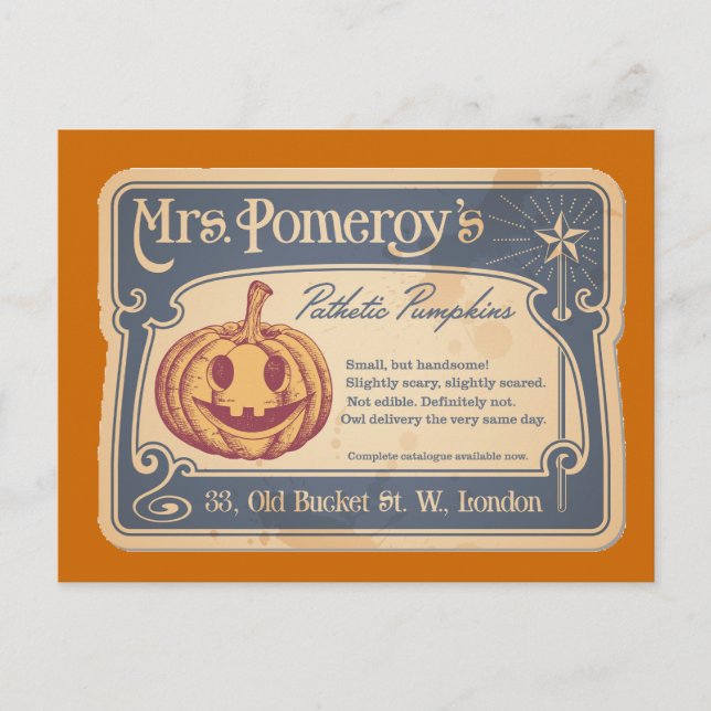Postales de calabazas patéticas (Anverso)