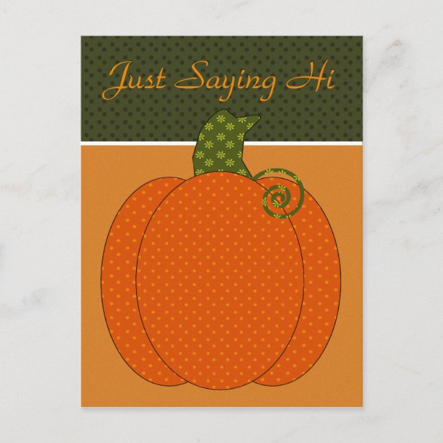 Postales de Calico Pumpkin Trio (Anverso)