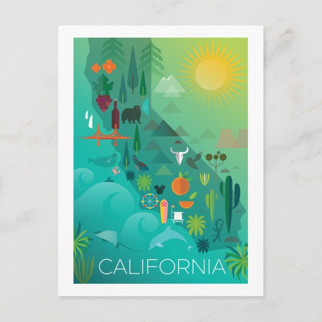 Postales de California (Anverso)