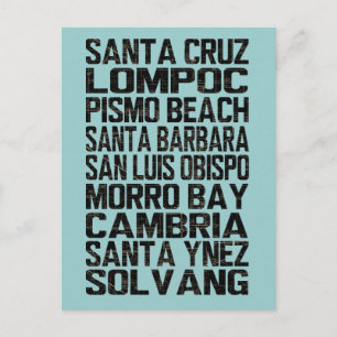 Postales de California Central Coast