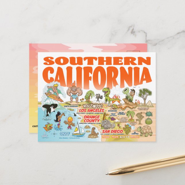Postales de California del Sur (Anverso/Reverso In Situ)