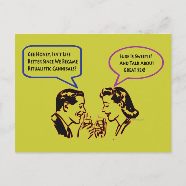 Postales de caníbales rituales (Anverso)