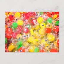 Postales de caramelos duros