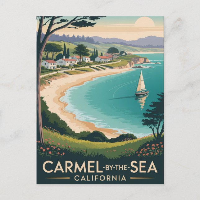 Postales de Carmel-by-the-Sea California (Anverso)