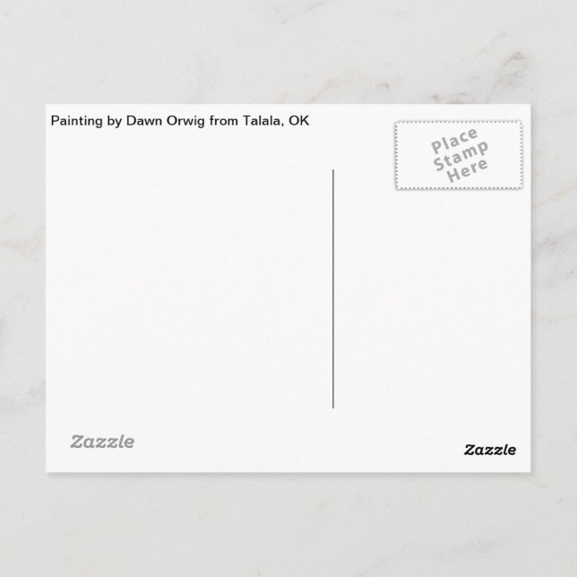 Postales de carpintero con cabeza roja de Talala (Reverso)