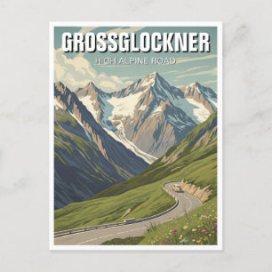 Postales de carretera alpina alta de Grossglockner