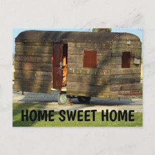 Postales de Carvan Trailer de Madera, CASA DULCE
