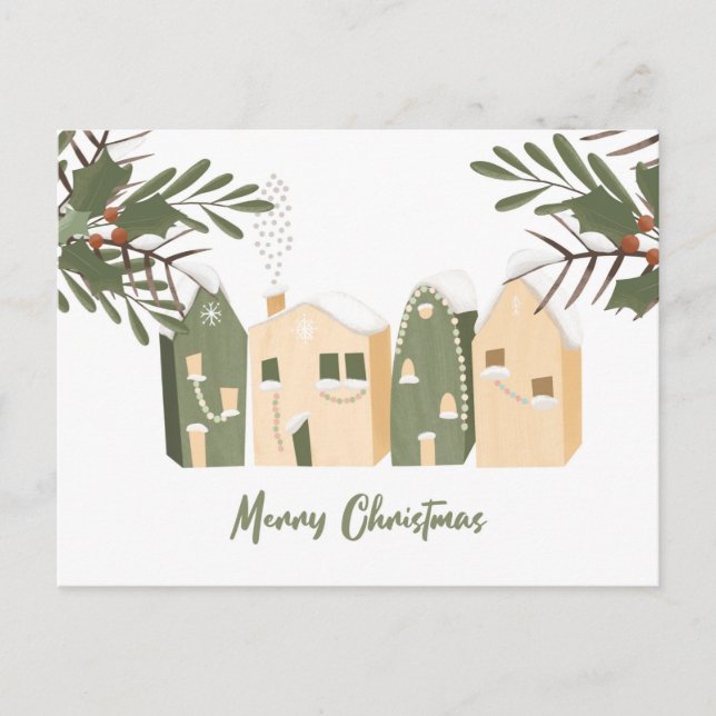 Postales de casas de navidades (Anverso)