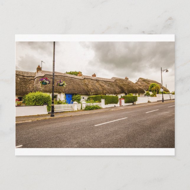 Postales de "Casas de paja, Irlanda" (Anverso)
