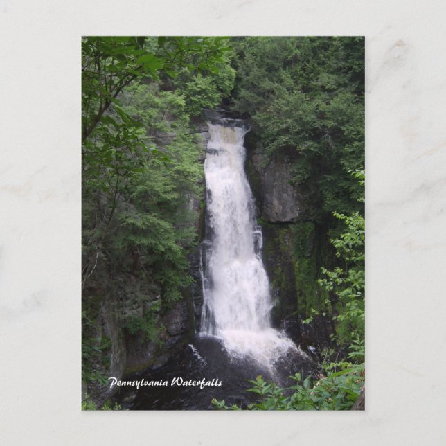 Postales de Cascadas de Pensilvania (Anverso)