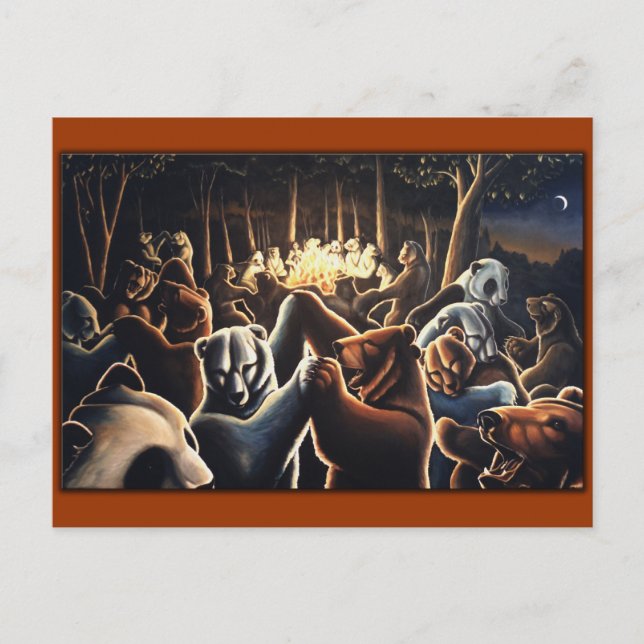 Postales de celebración de postales de osos de bai (Anverso)