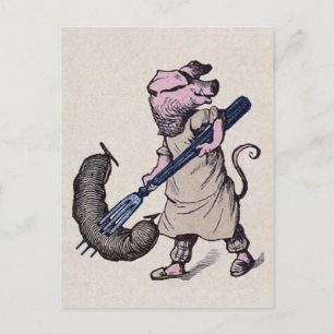 Postales de cerdo y salchicha