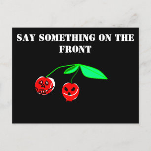 Postales de cerezas de cráneo