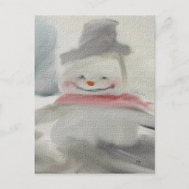 Postales de Chalk Snowman (Anverso)