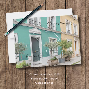 Postales de Charleston Rainbow Row South Carolina