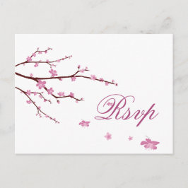 Postales de Cherry Blossom Wedding RSVP