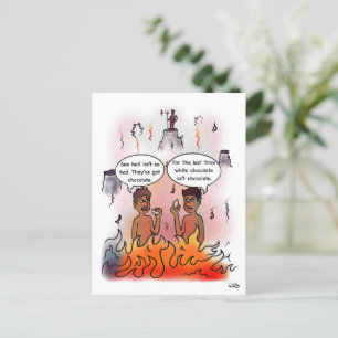 Postales de chocolate blanco