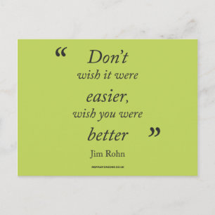 Postales de 'Cita de Jim Rohn motivacional'