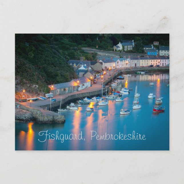 Postales de Ciudad Baja, Fishguard, Pembrokeshire (Anverso)