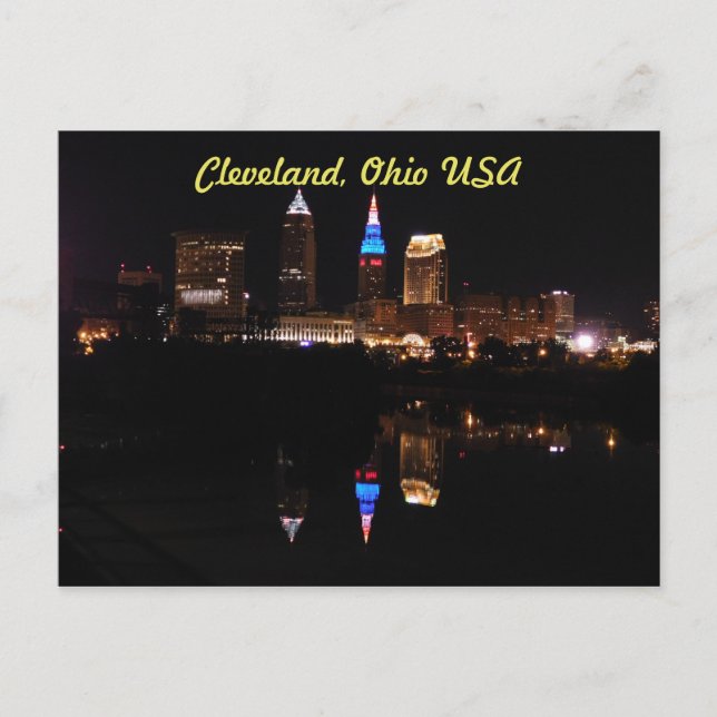 Postales de Cleveland, Ohio USA (River Reflection) (Anverso)